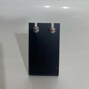 925 Skulls&Crystal earring stud